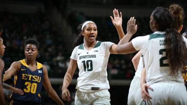 MSU Women's Basketball (PHOTO:  MSU SID)